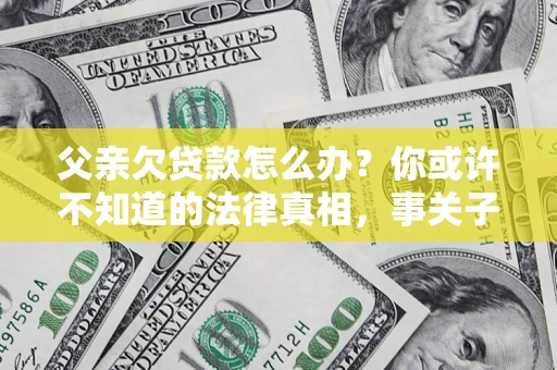 武汉父亲欠贷款怎么办？你或许不知道的法律真相，事关子女未来