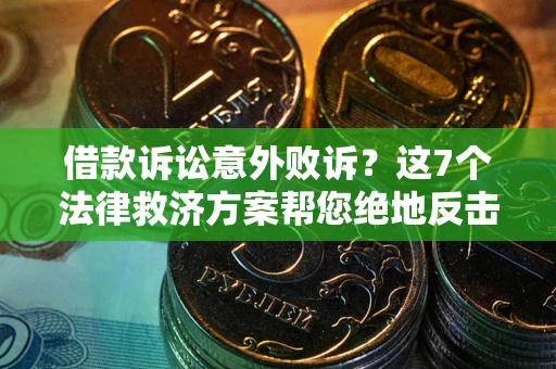 武汉借款诉讼意外败诉？这7个法律救济方案帮您绝地反击！