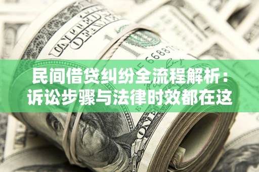 武汉民间借贷纠纷全流程解析：诉讼步骤与法律时效都在这儿了