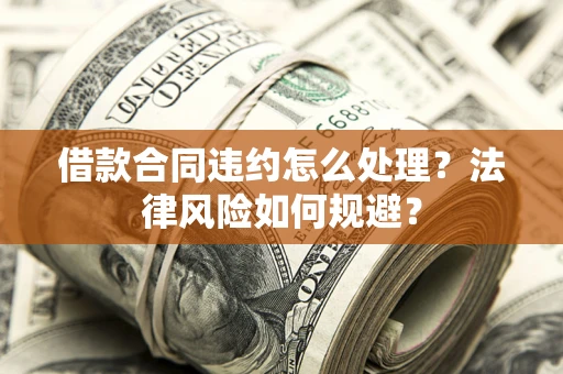 武汉借款合同违约怎么处理？法律风险如何规避？