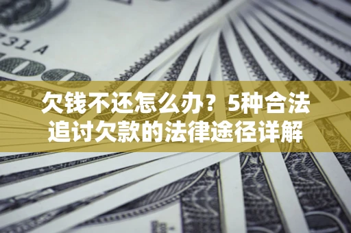 武汉欠钱不还怎么办？5种合法追讨欠款的法律途径详解