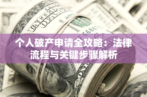 武汉个人破产申请全攻略：法律流程与关键步骤解析