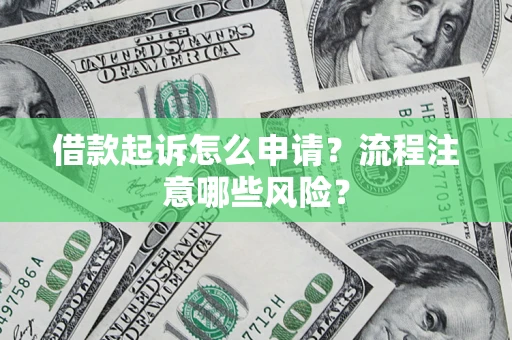 武汉借款起诉怎么申请？流程注意哪些风险？