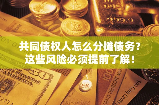 武汉共同债权人怎么分摊债务？这些风险必须提前了解！