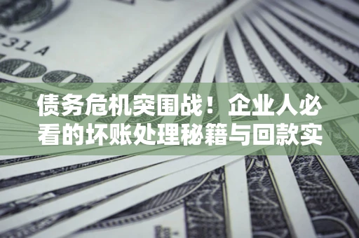 武汉债务危机突围战！企业人必看的坏账处理秘籍与回款实战指南