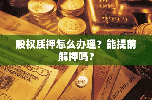 武汉股权质押怎么办理？能提前解押吗？